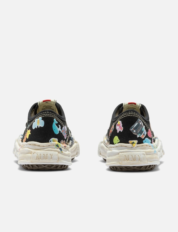 "BAKER" OG Sole Sticker Printed Canvas Low-top Sneakers