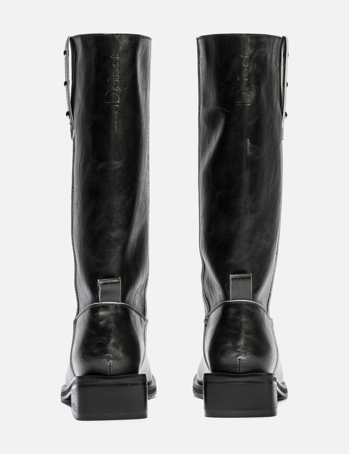 Deinet Natural Leather Biker Boots