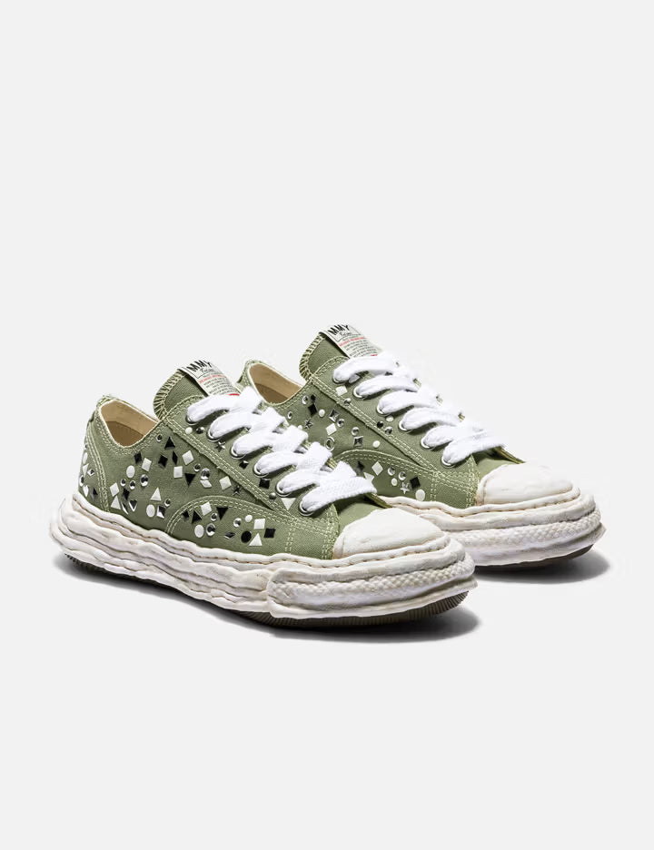 "PETERSON23" OG Sole Embellished Canvas Low-Top Sneaker
