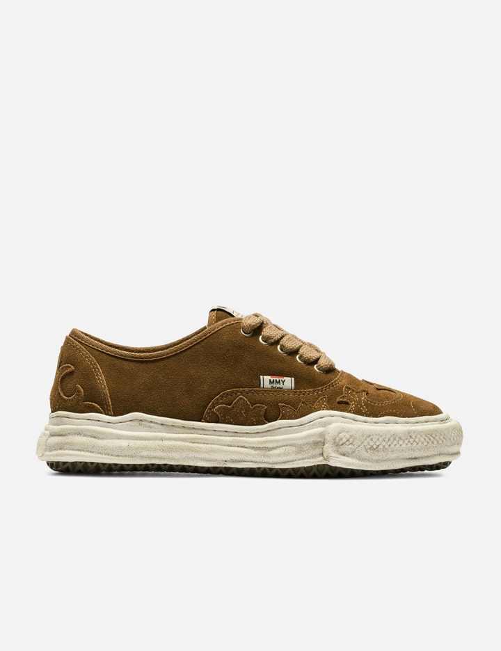 "BAKER" Original Sole Western Detail Suede Low-top Sneaker