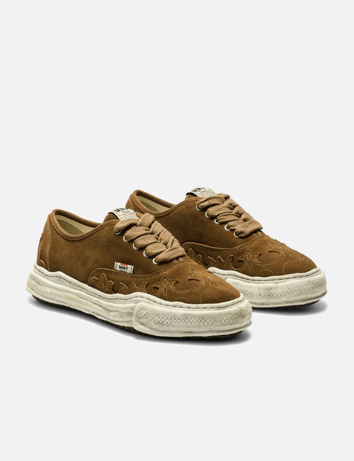 "BAKER" Original Sole Western Detail Suede Low-top Sneaker