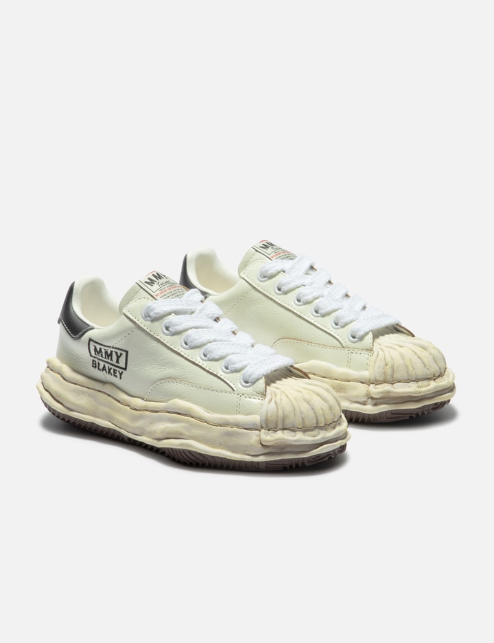 "BLAKEY" OG Sole Wrinkled Leather Low-top Sneakers