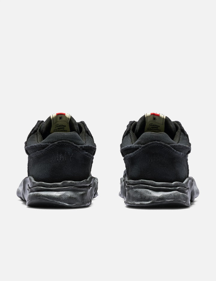 "PARKER" Original Sole Vintage Effect Embroidered Canvas Low-top Sneaker