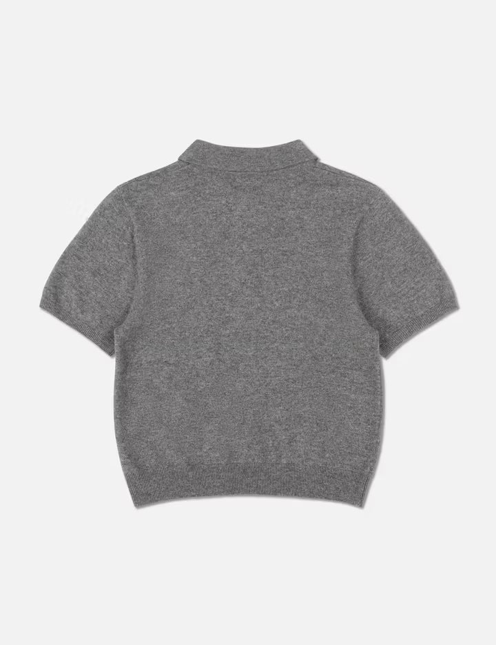 Short Sleeve Knit Polo