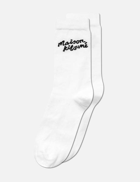 Maison Kitsune Handwriting Socks