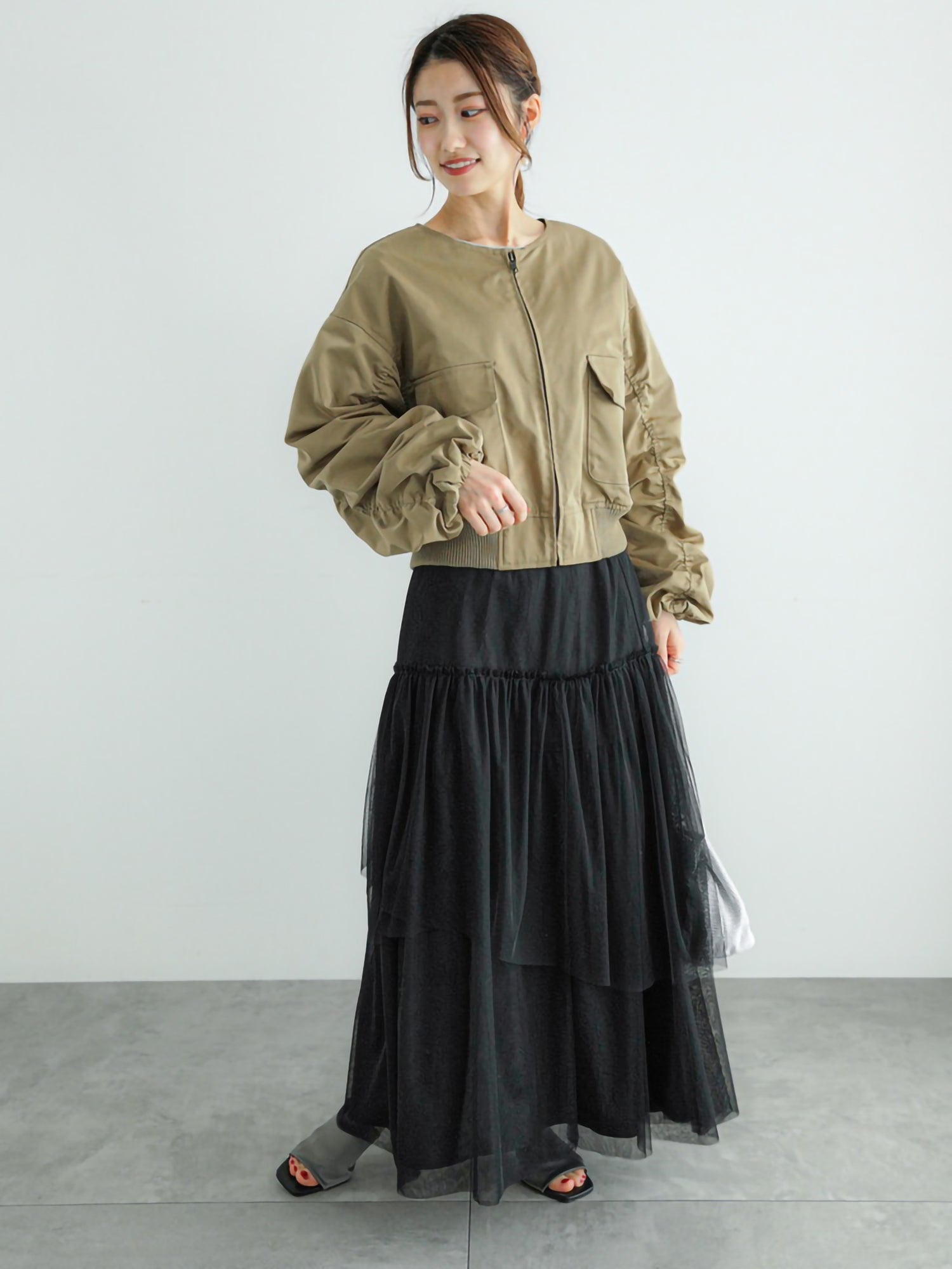 Sorena Short Gathered Blouson