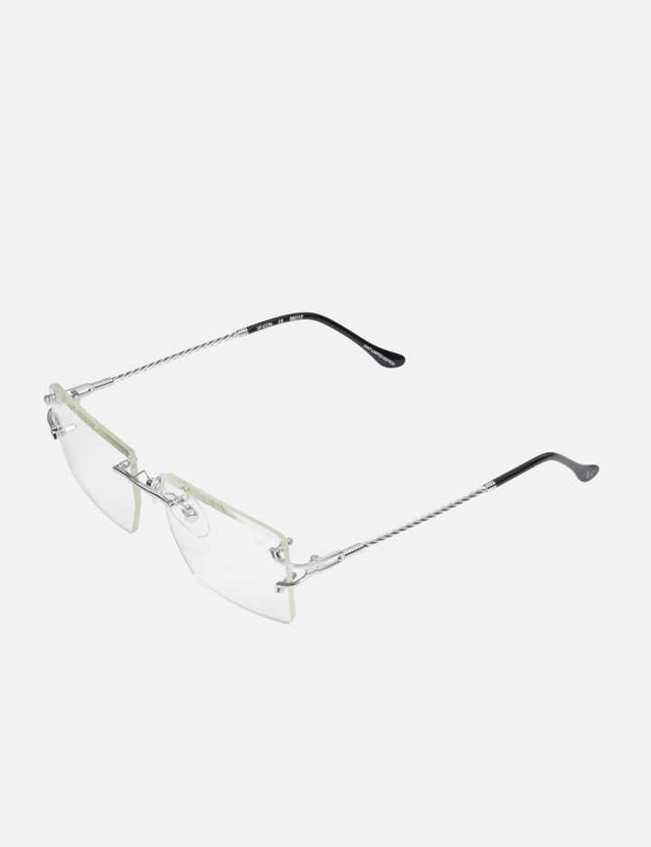 Icon Rimless Drill Mount 24kt White Gold