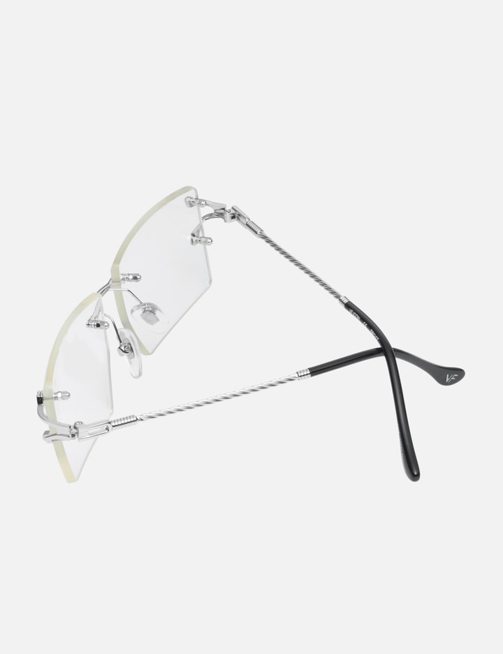 Icon Rimless Drill Mount 24kt White Gold