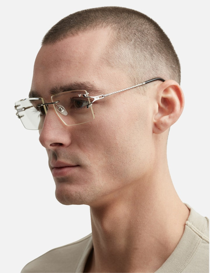Icon Rimless Drill Mount 24kt White Gold