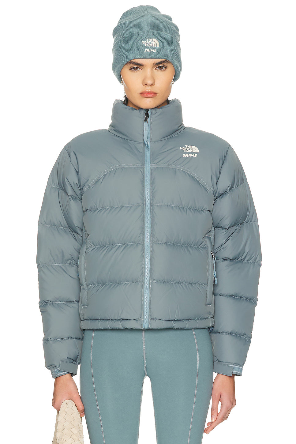 x SKIMS 2000 Retro Shrunken Nuptse Jacket