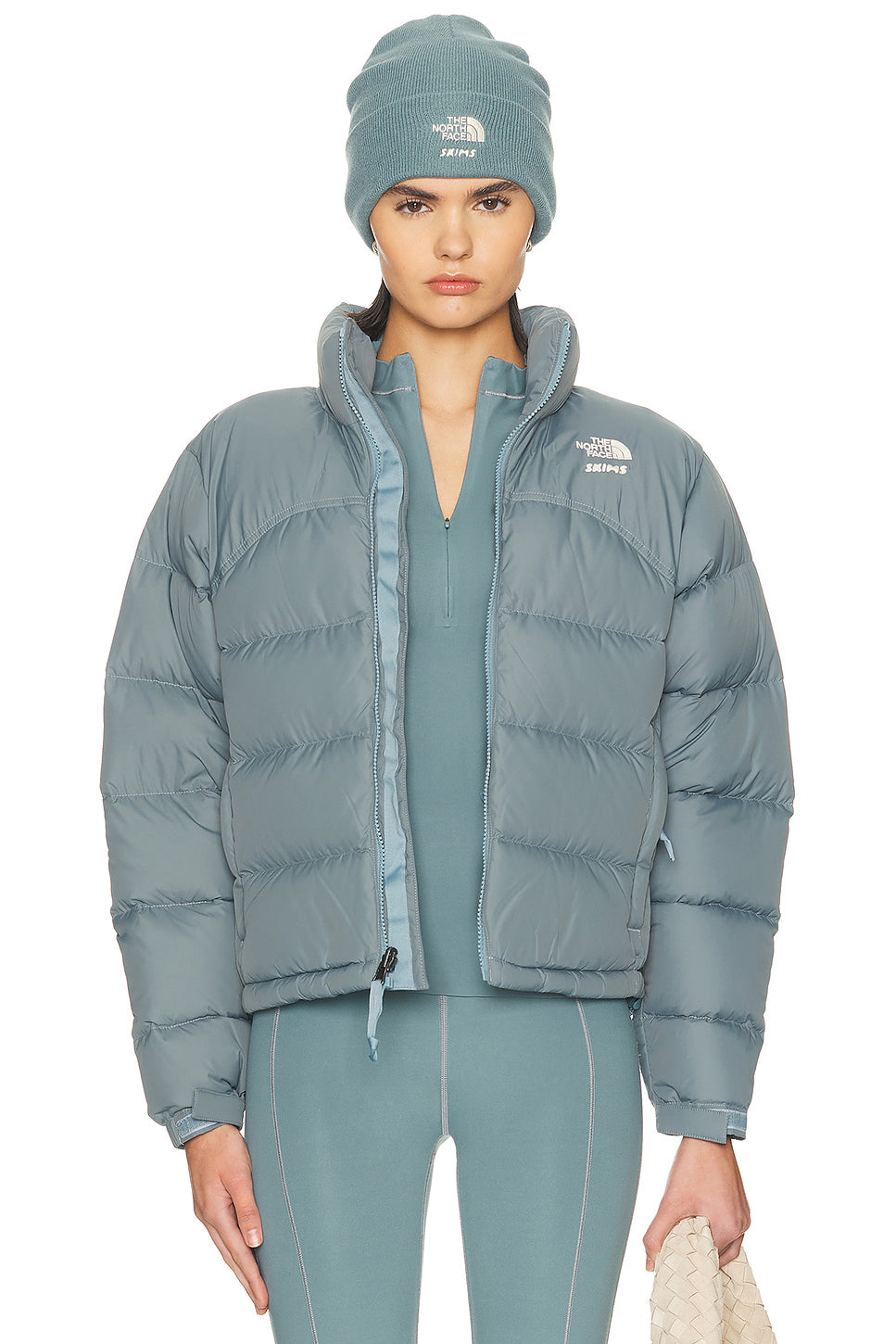 x SKIMS 2000 Retro Shrunken Nuptse Jacket