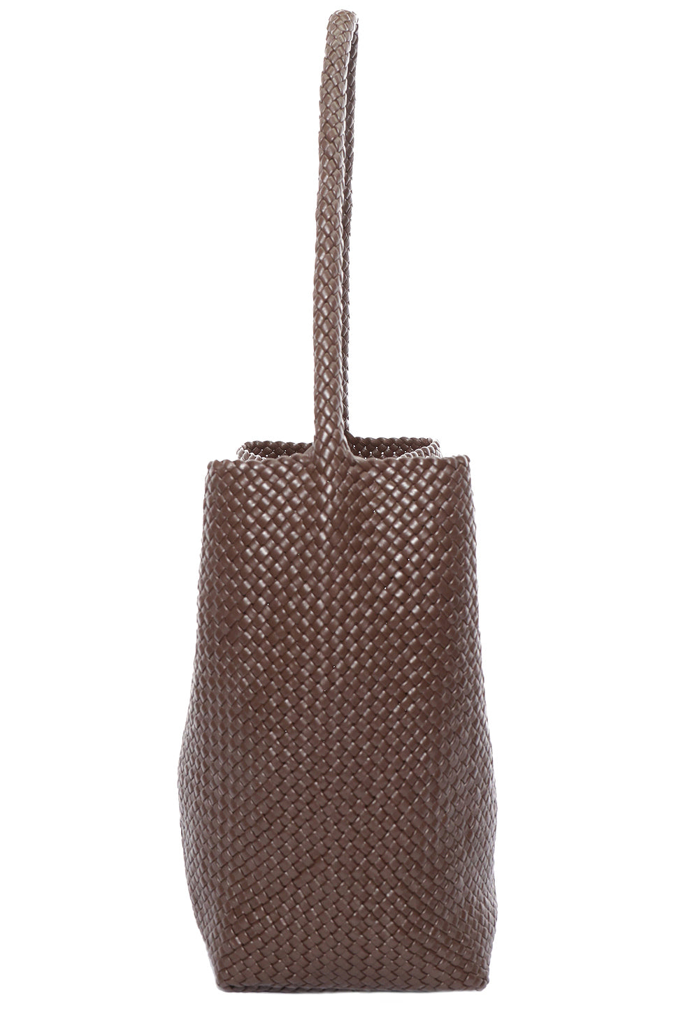 Medium Woven North South Tote Bag