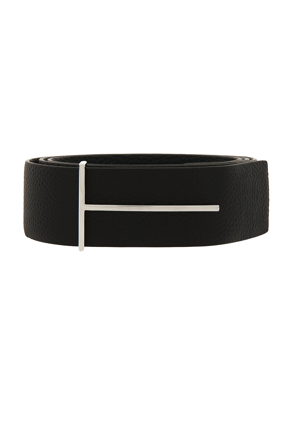 Soft Grain Leather Reversible Slim T Belt 38 Mm