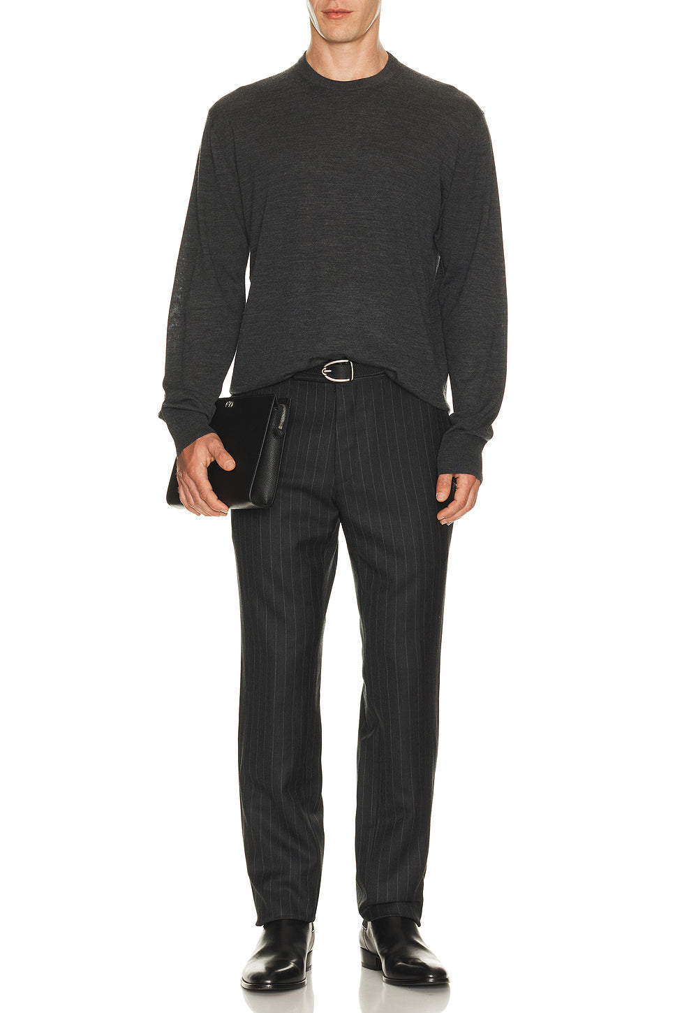 Ultrafine Merino Wool Oversized Crew Neck