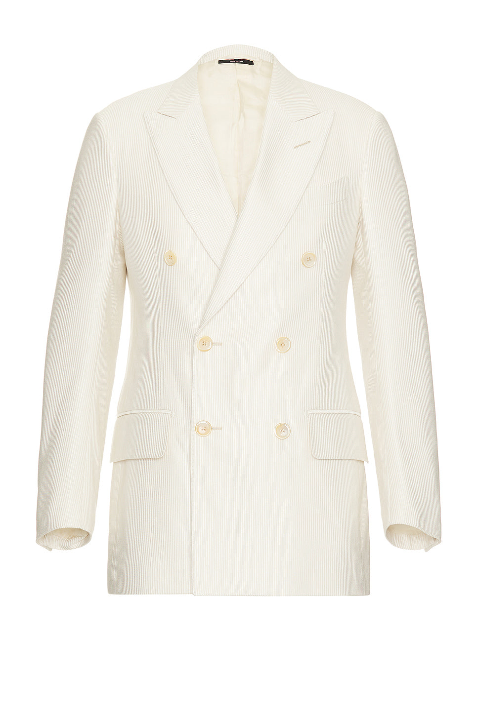 Silk Cotton Cannete Atticus Double Breasted Jacket