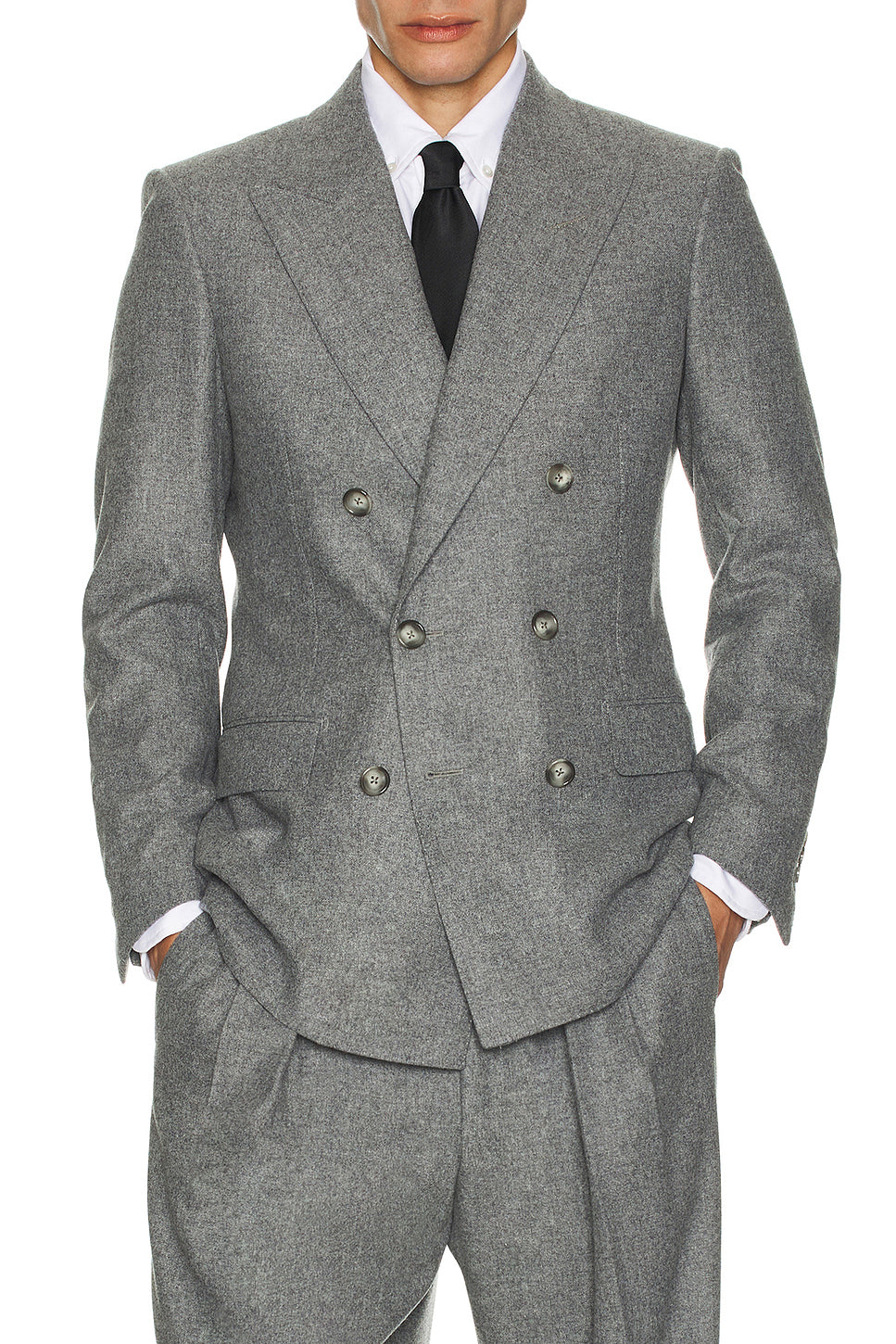 Traditional Flannel Double Breasted Jacket