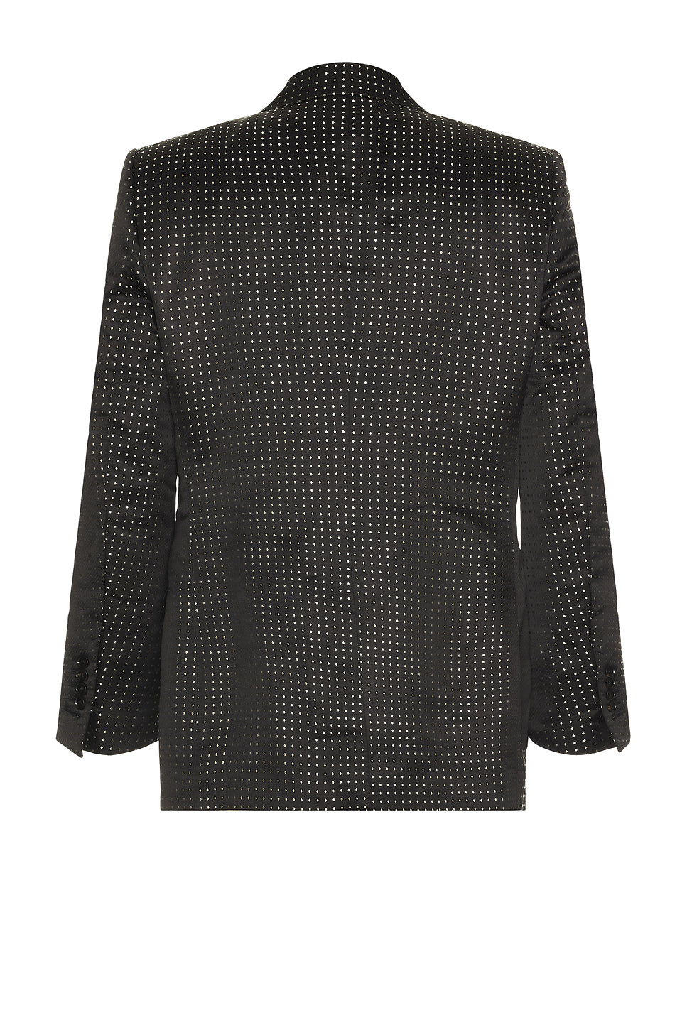 Duchesse Polka Dot Jacquard Double Breasted Jacket