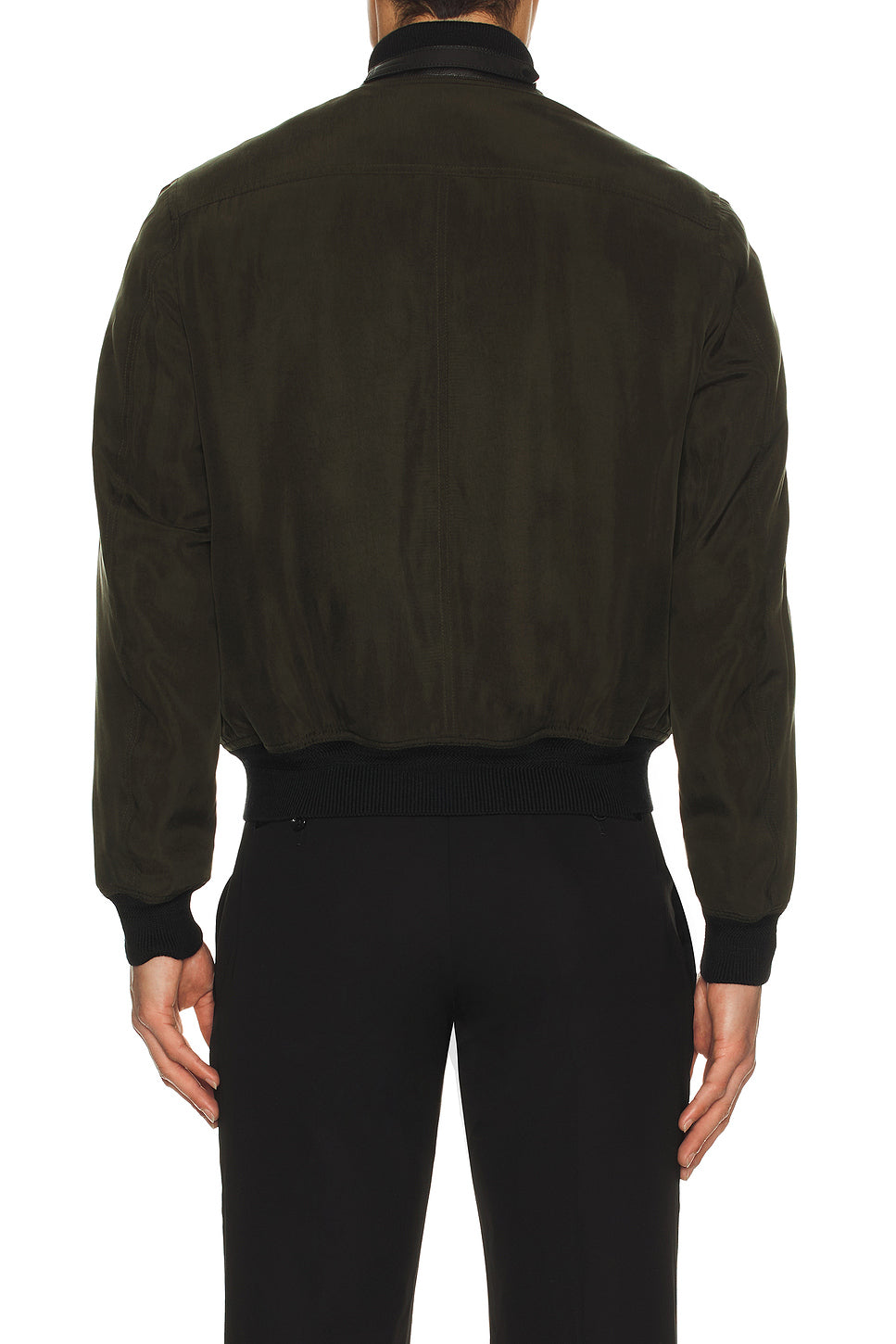 Knit Trim Pilot Blouson