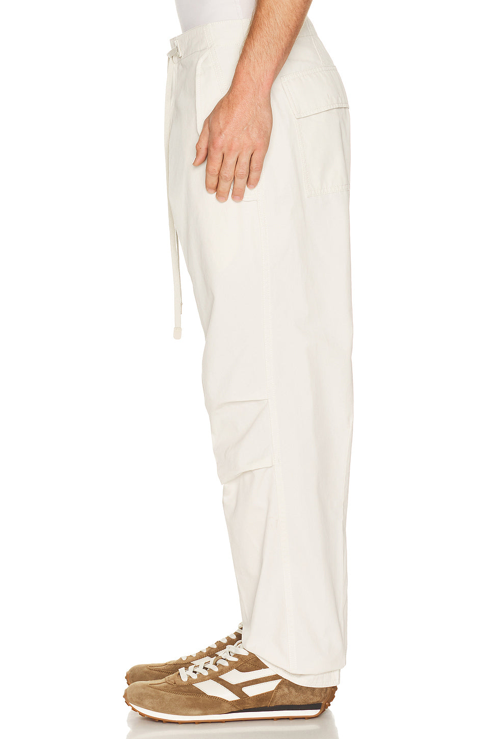 Peach Touch Enzyme Twill Clean Cargo Pant