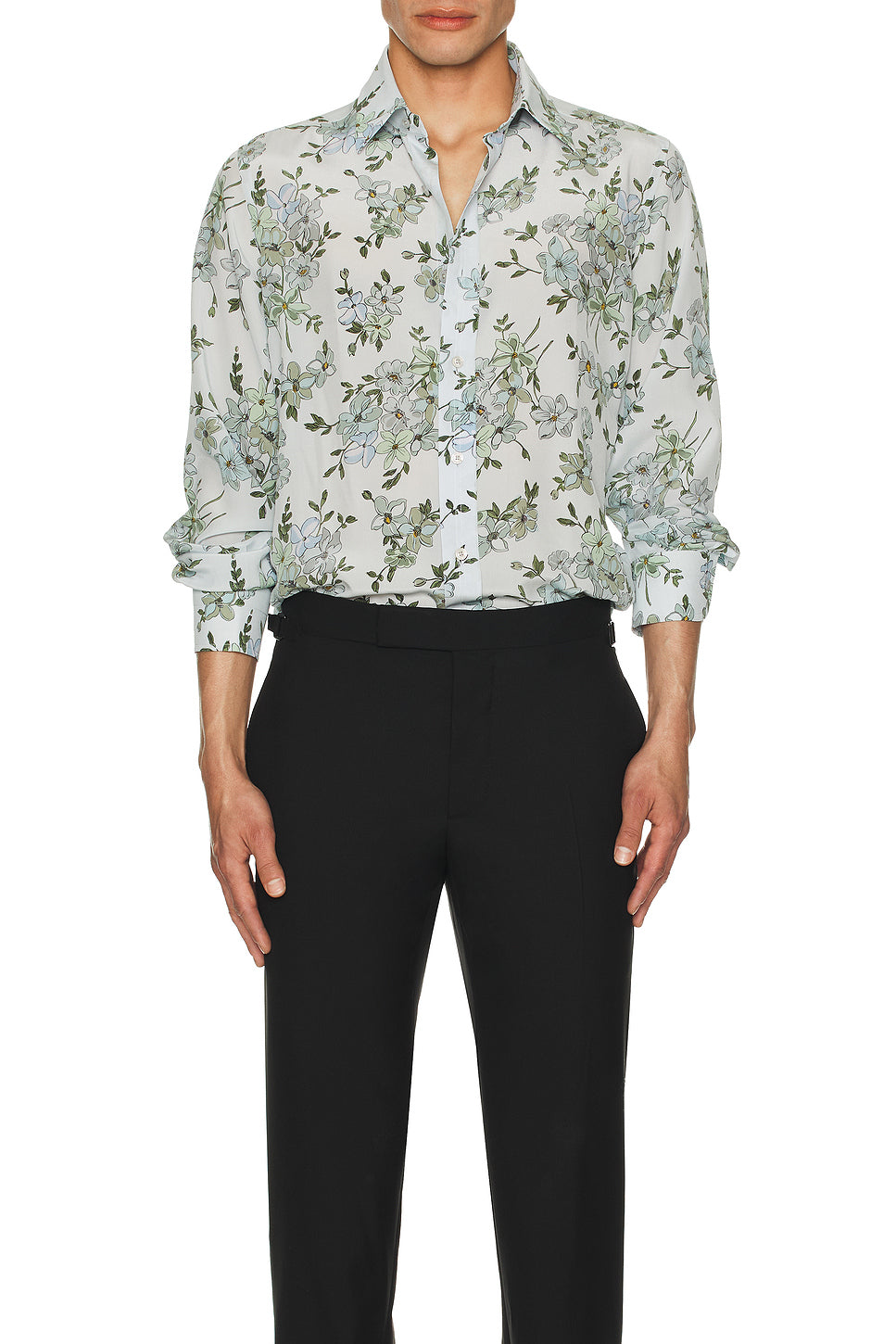 Saint Tropez Printed Floral Slim Fit Shirt
