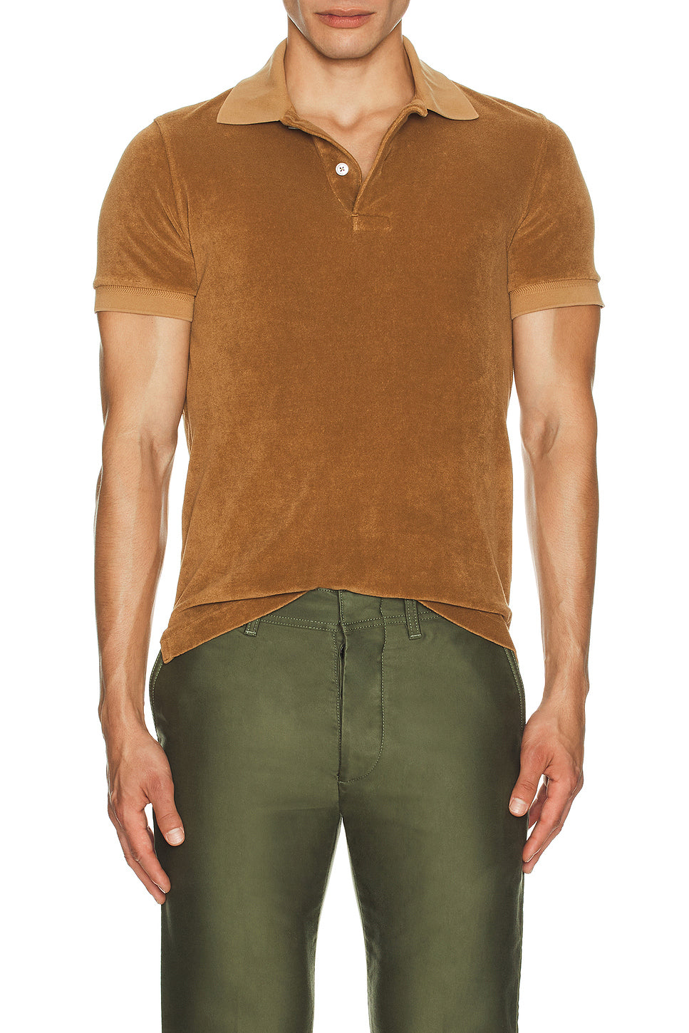 Short Sleeve Towelling Polo