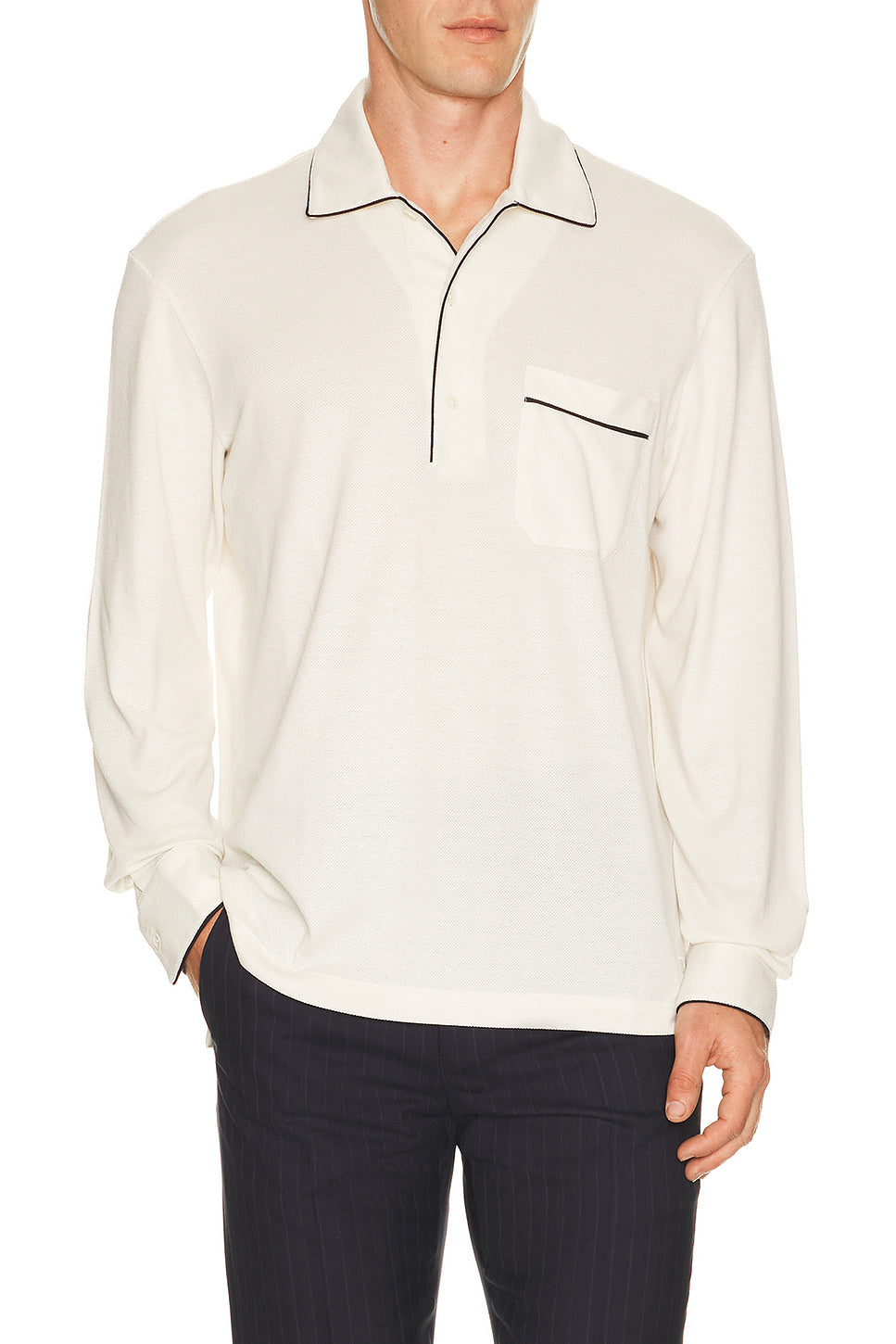 Cotton Silk Piquet Polo