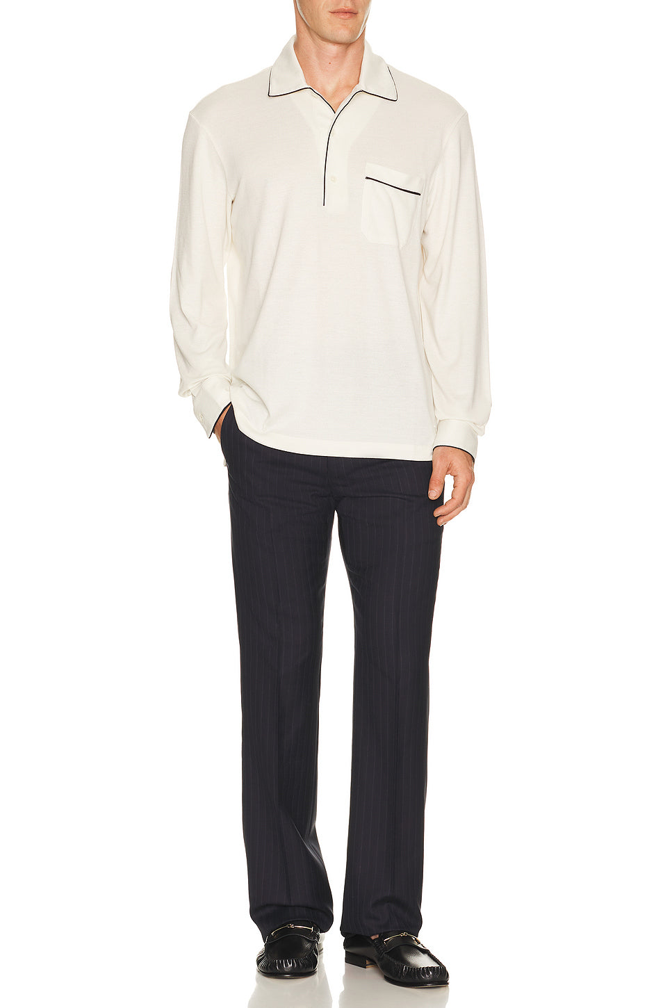 Cotton Silk Piquet Polo