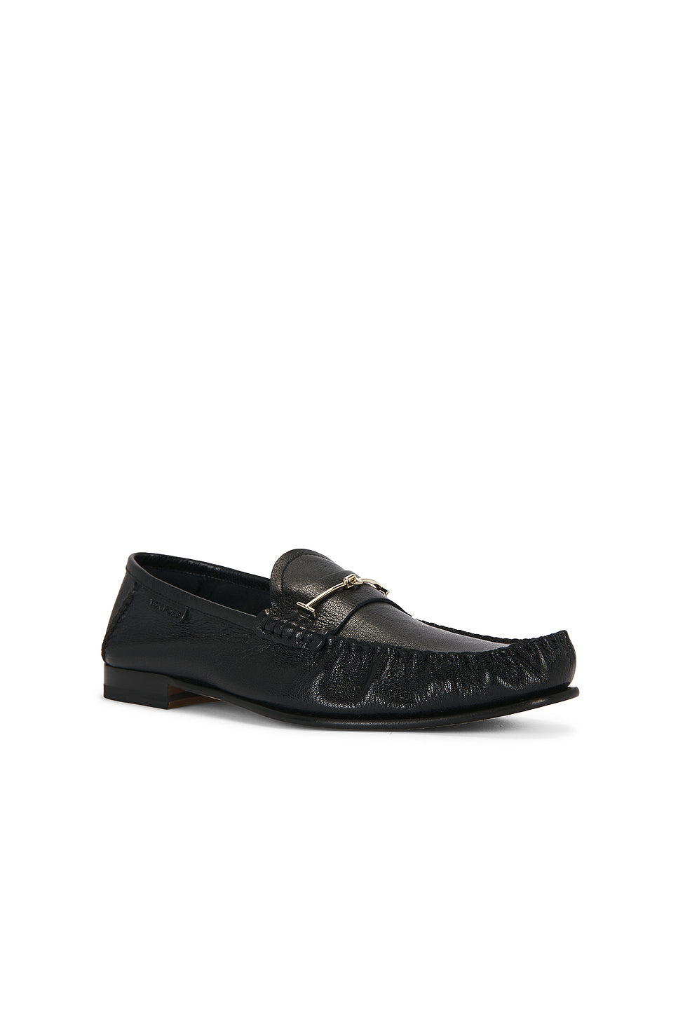 Shiny Goat Leather Double T Hardware Ripley Loafer