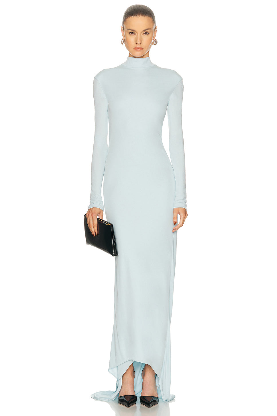 Long Sleeve Open Back Dress
