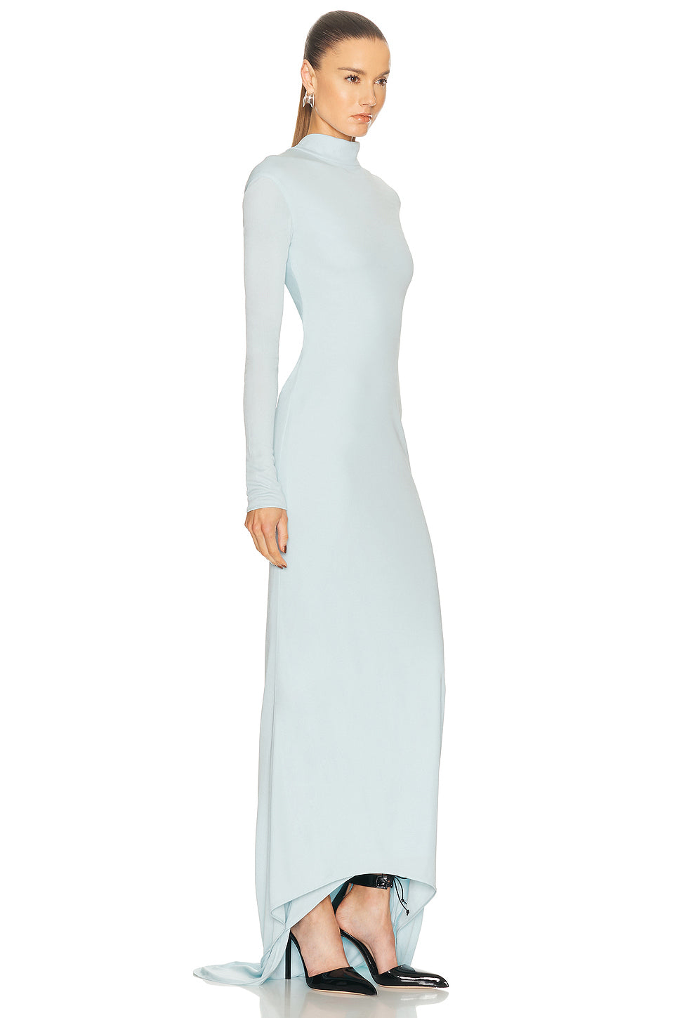 Long Sleeve Open Back Dress