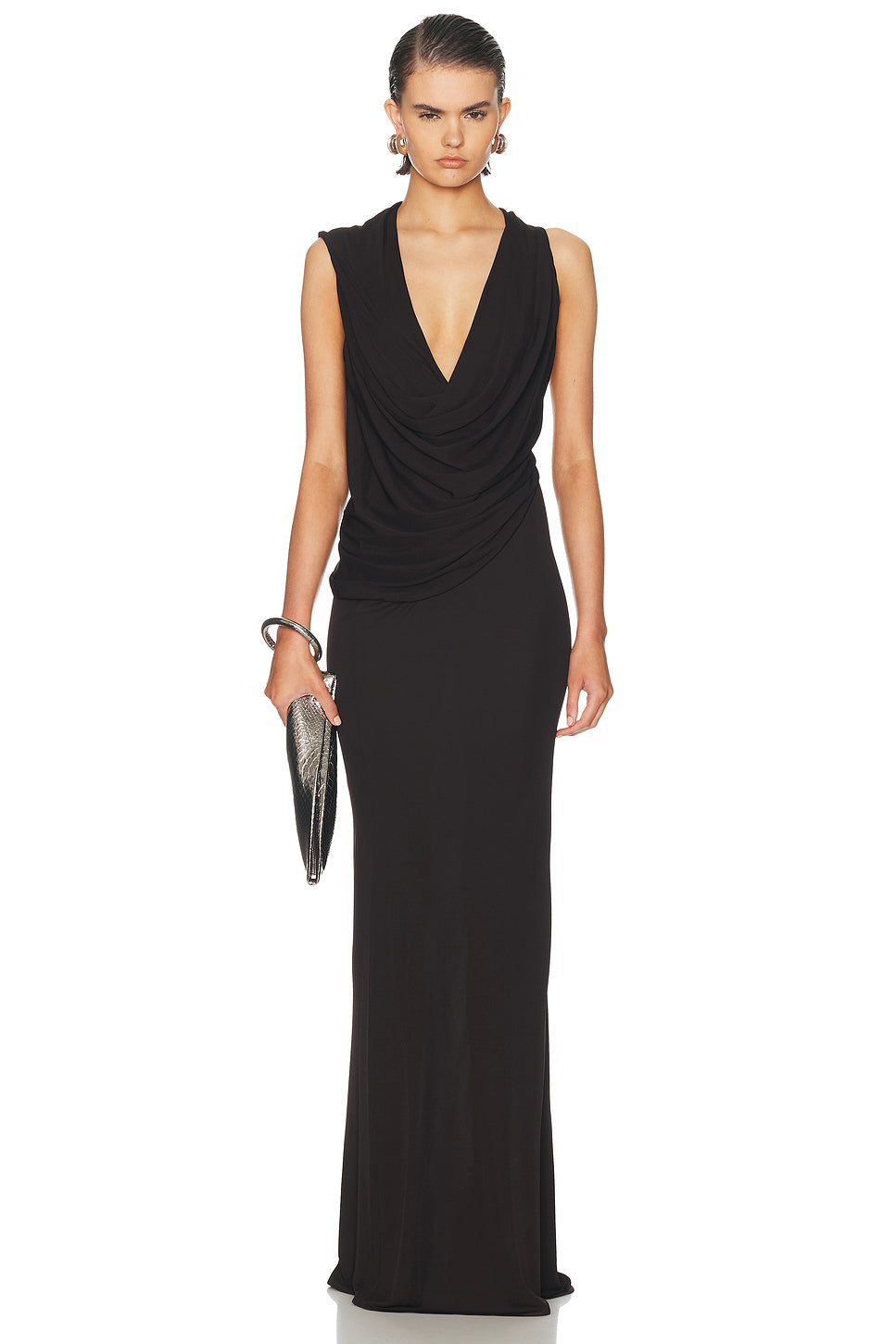 Crepe Jersey Evening Dress