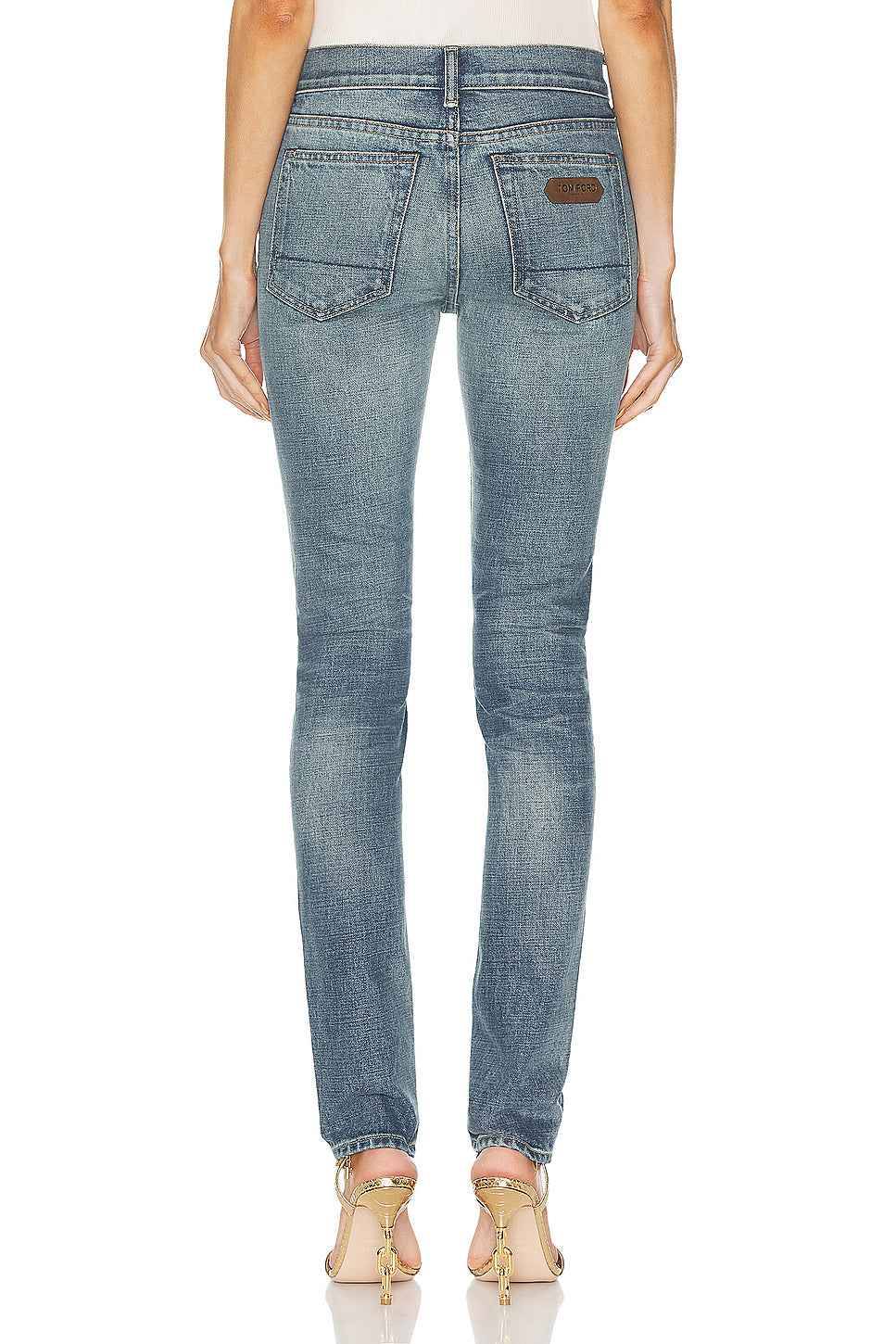 Stone Washed Skinny Jeans