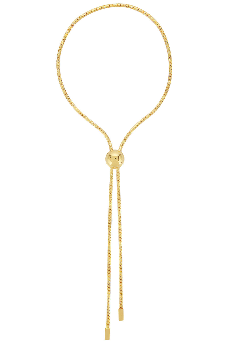 Brass Lariat Necklace