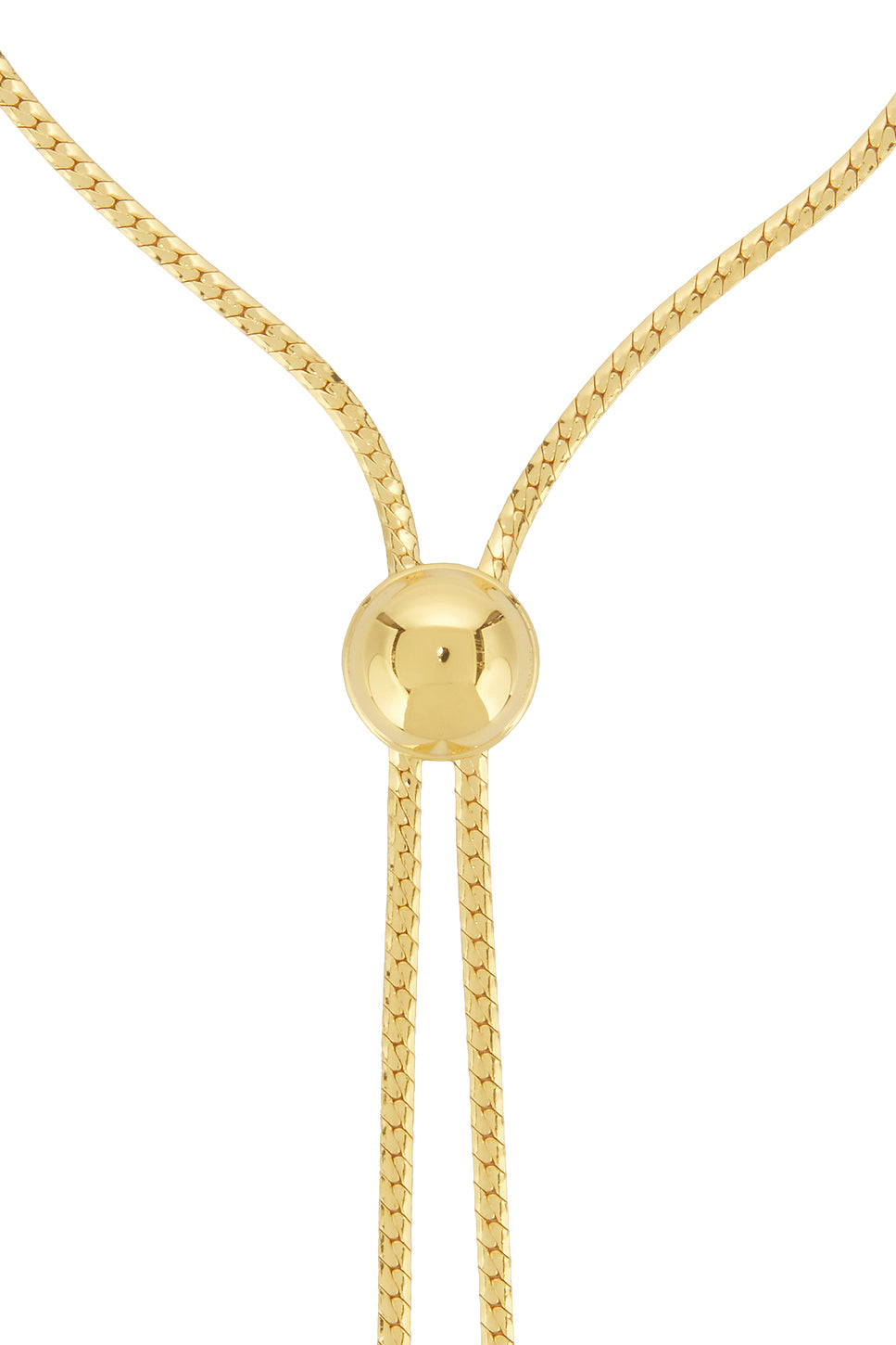 Brass Lariat Necklace