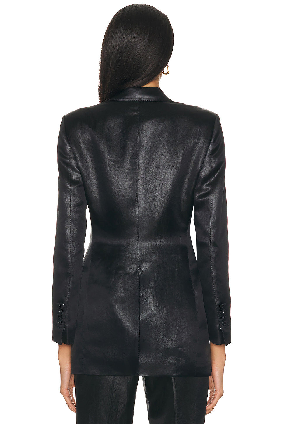 Single Breasted Peak Lapel Jacket