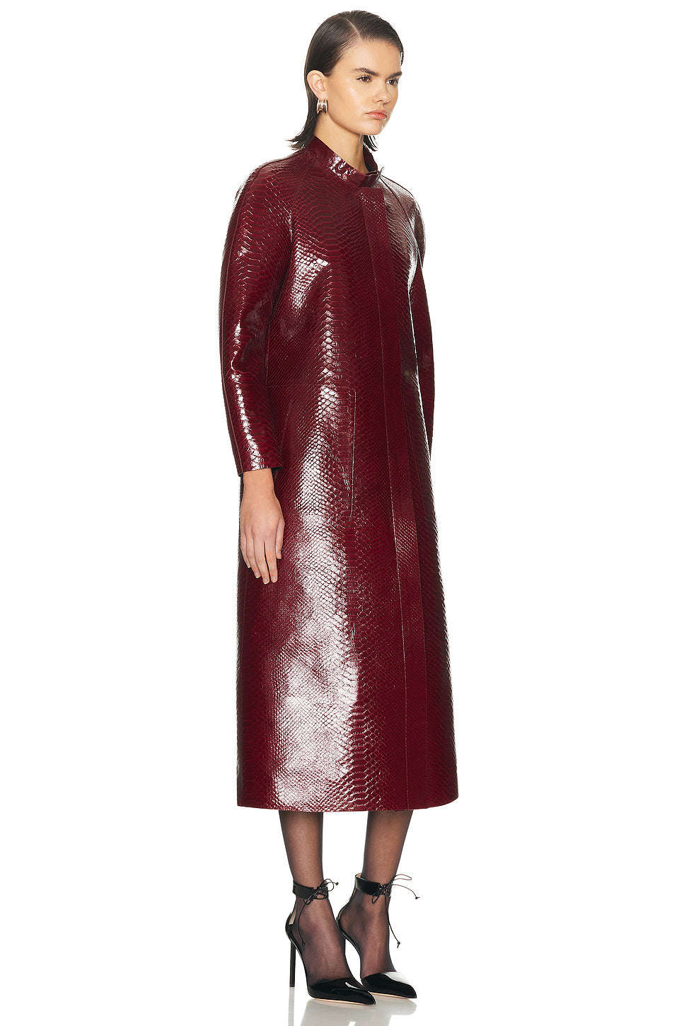 Leather Duchesse Biker Coat