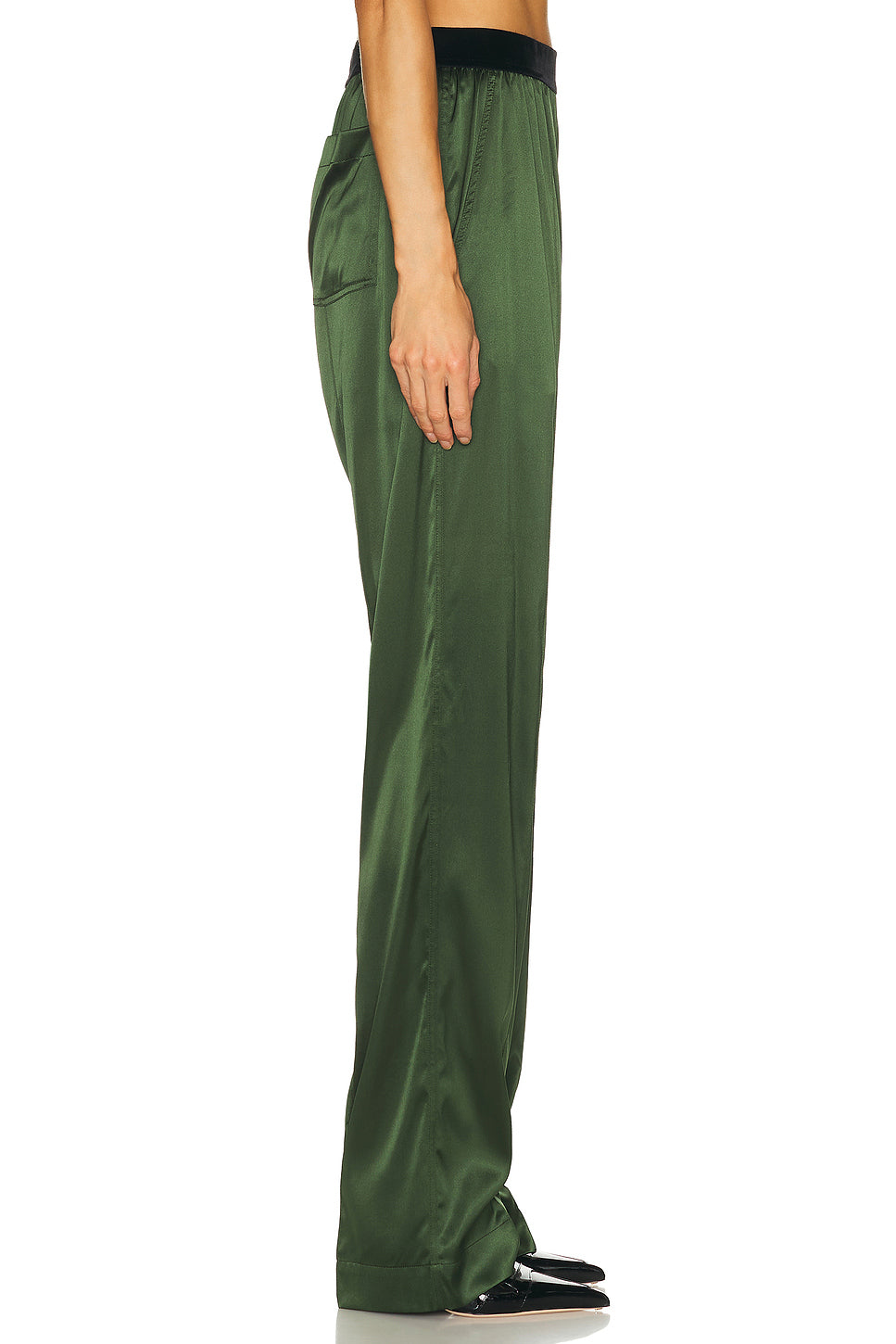 Stretch Silk Satin Pyjama Pant