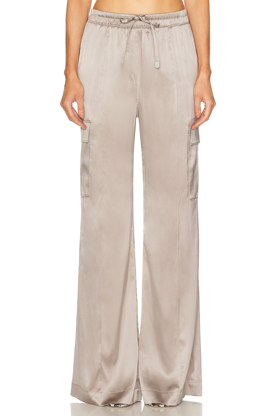 Silk Satin Cargo PJ Pant