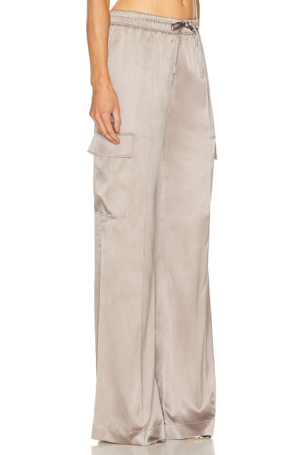 Silk Satin Cargo PJ Pant