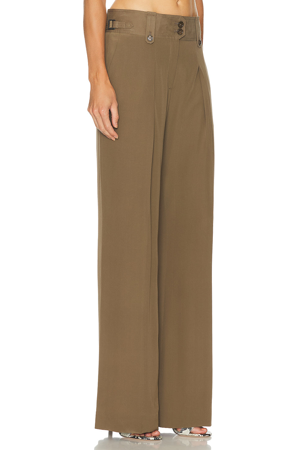 Pleated Wide Leg Pant