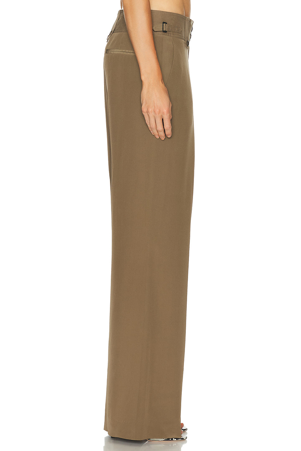 Pleated Wide Leg Pant