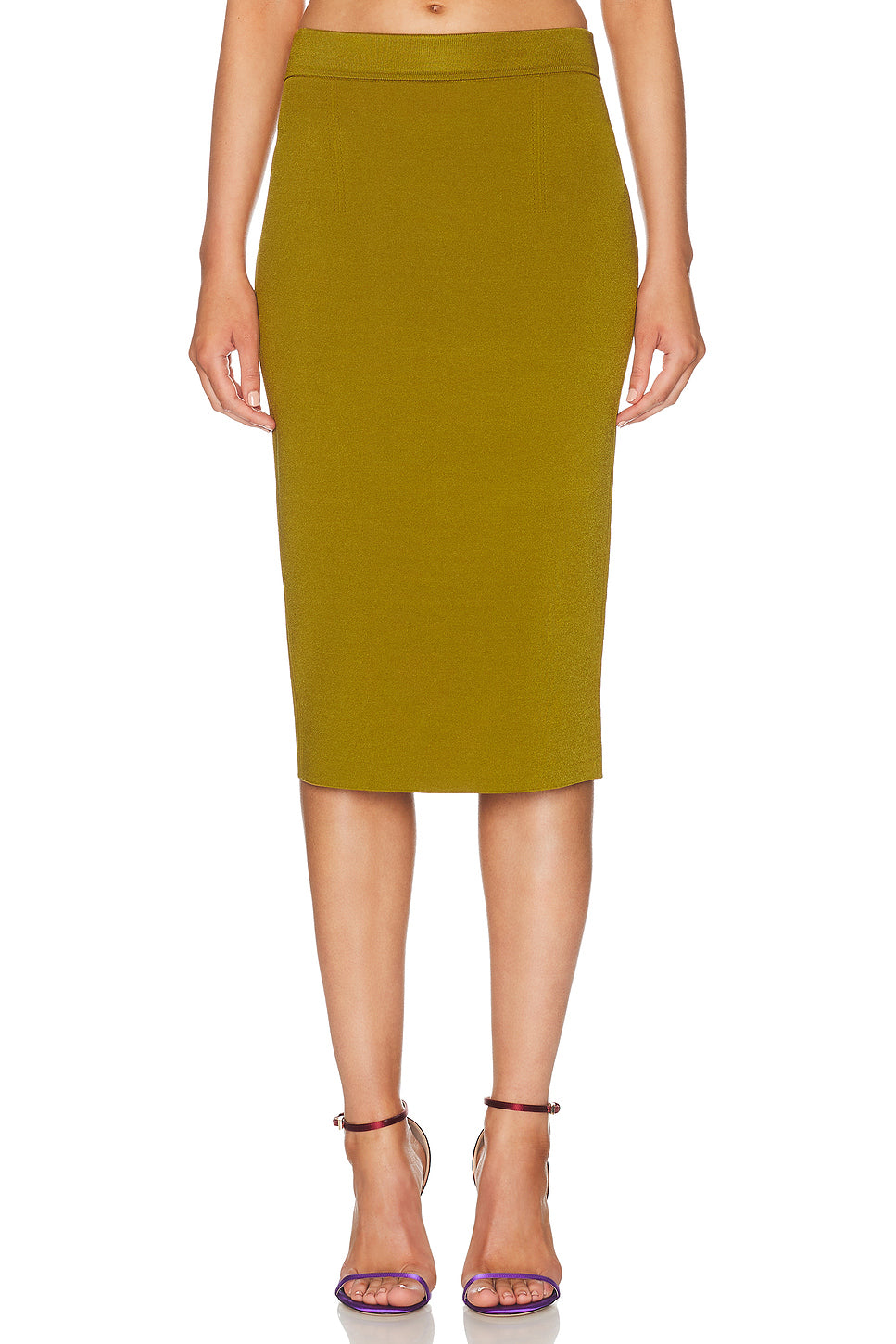 Compact Double Face Pencil Skirt