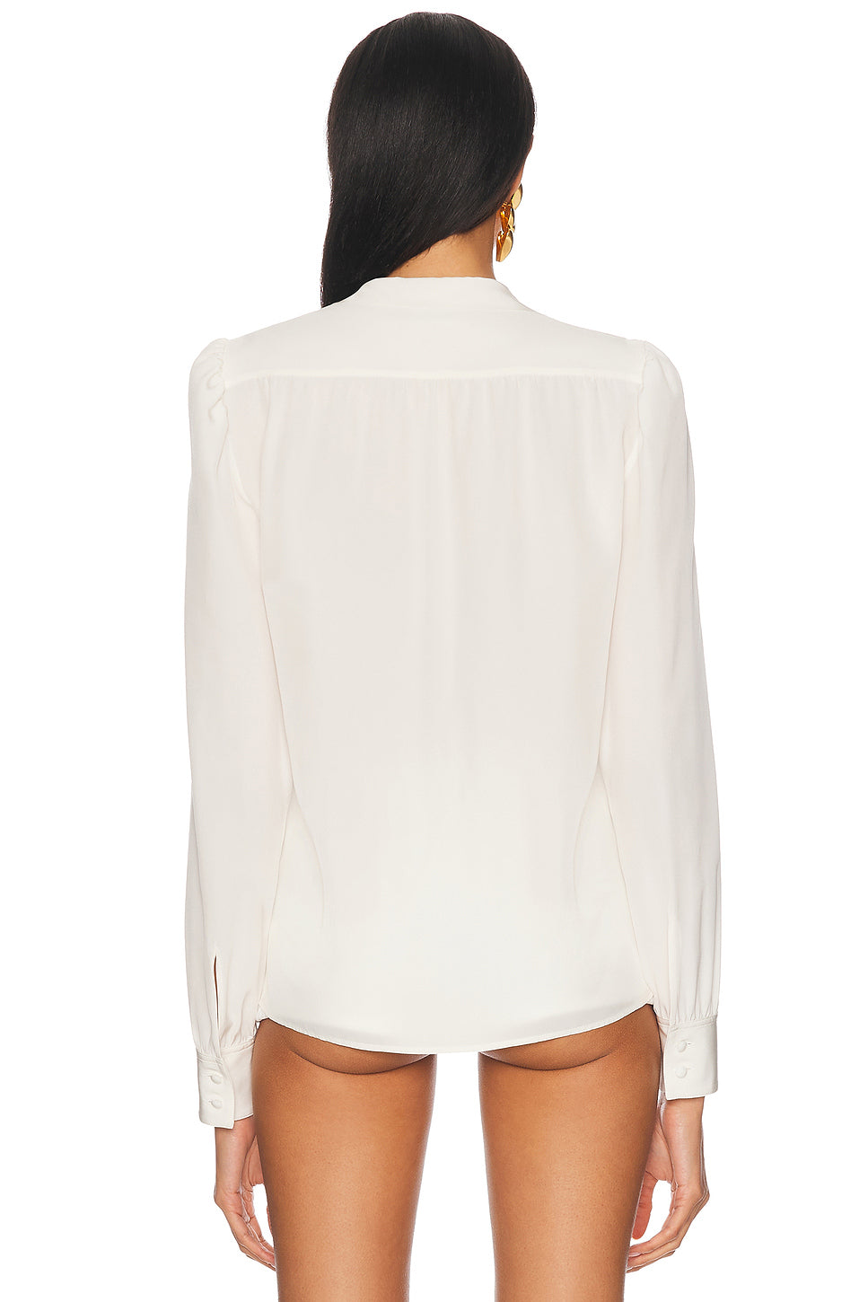 Lavalliere Long Sleeve Top