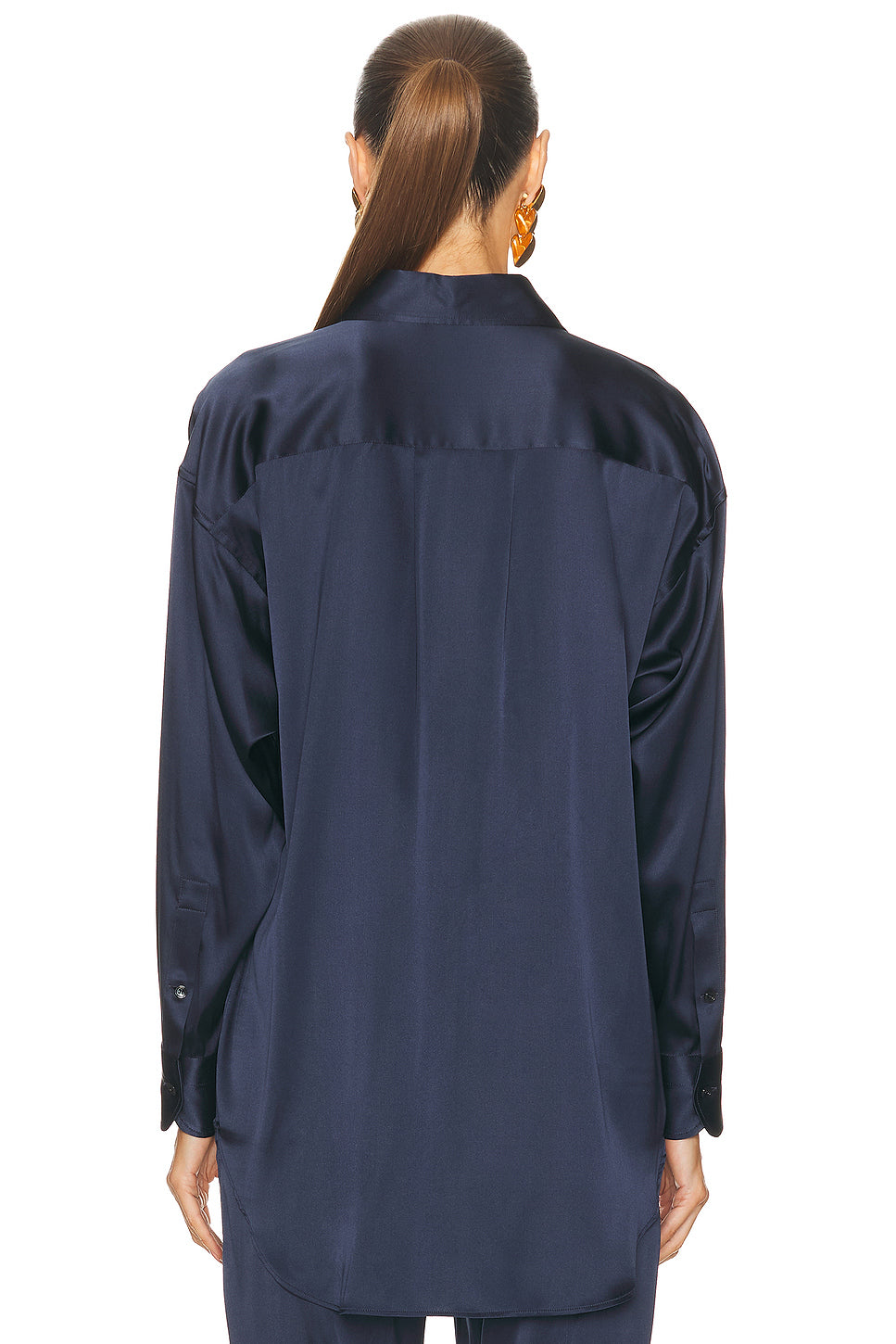 Silk Satin Relaxed Shirt