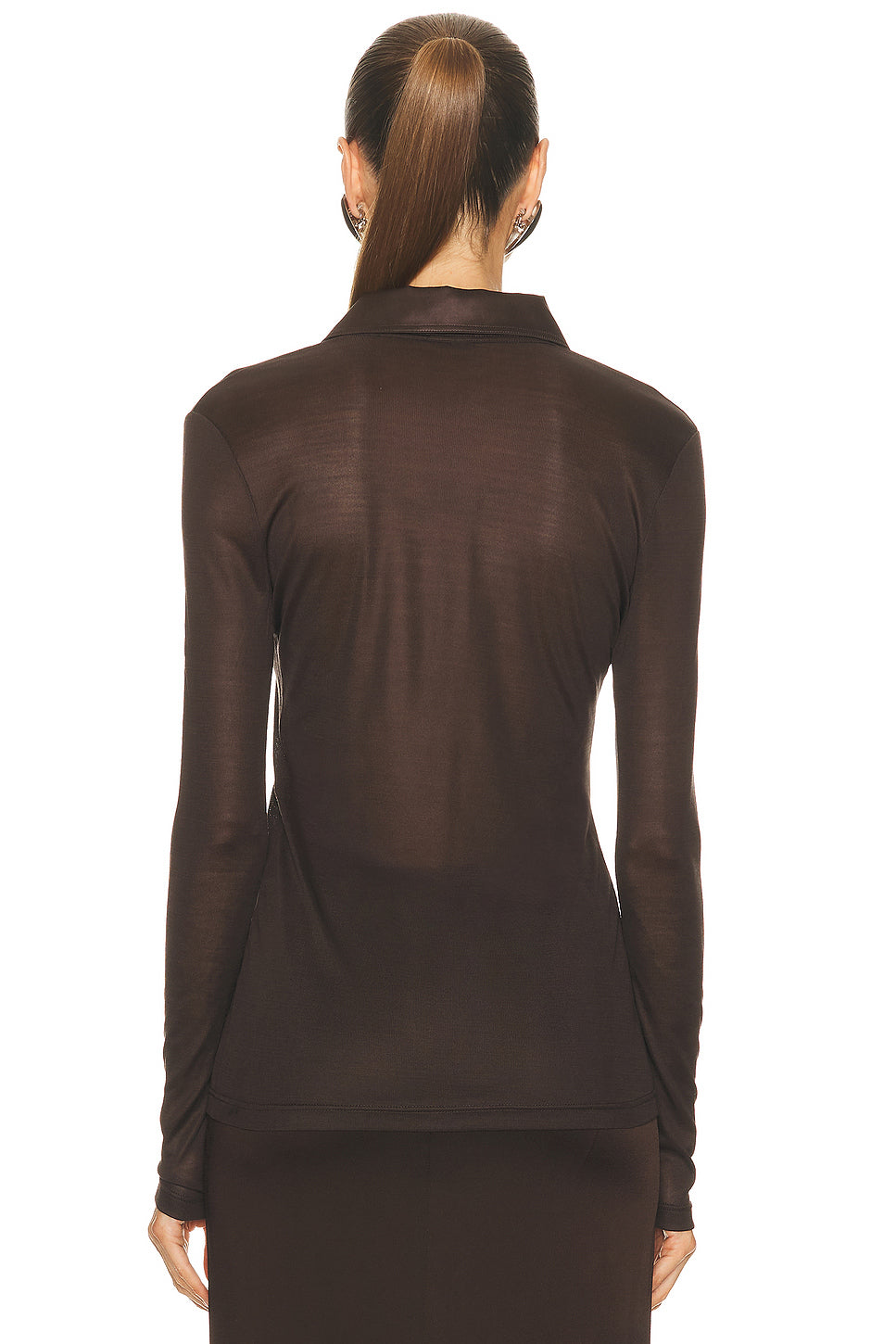 Long Sleeve Polo Top