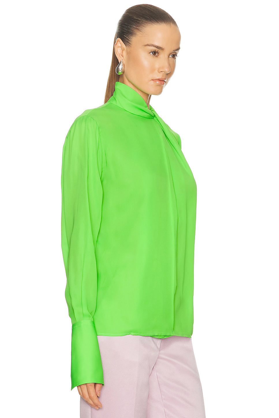 Silk Georgette Long Sleeve Blouse