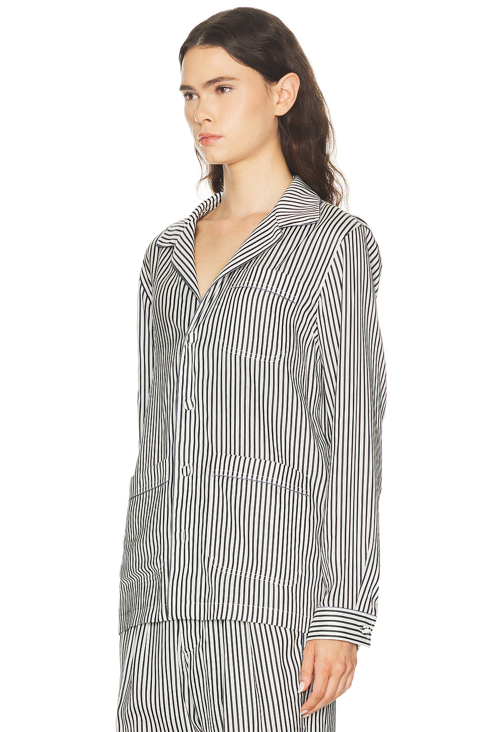 Striped Silk Pyjama Shirt