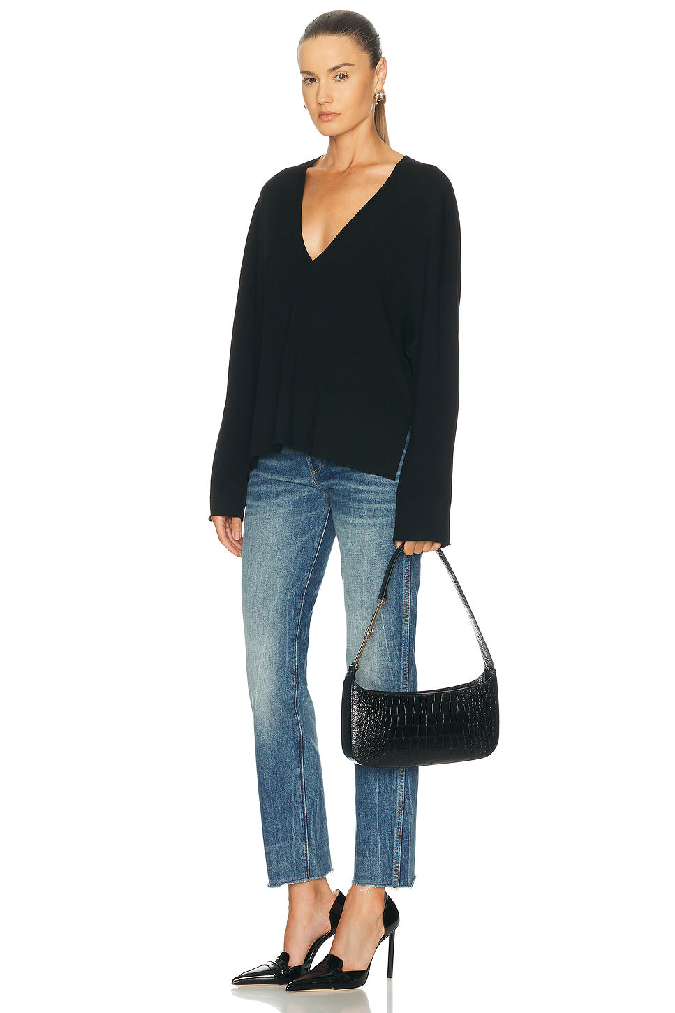 Tumbled Soft Printed Croc Small Shoulder Bag