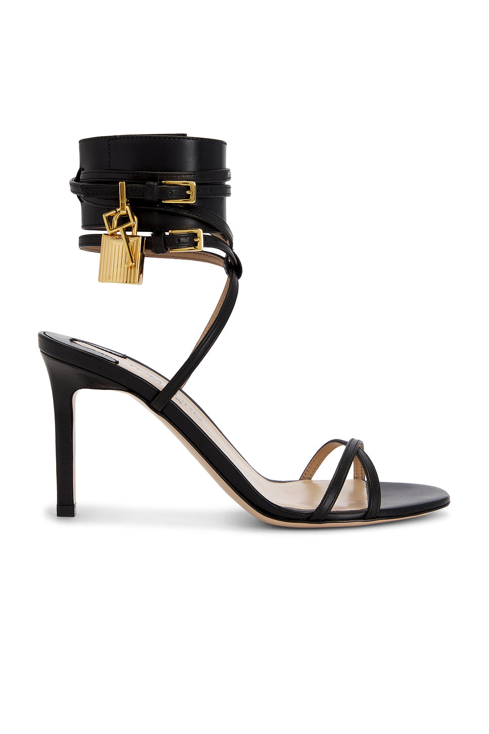 Soft Calf Ankle Wrap Sandal