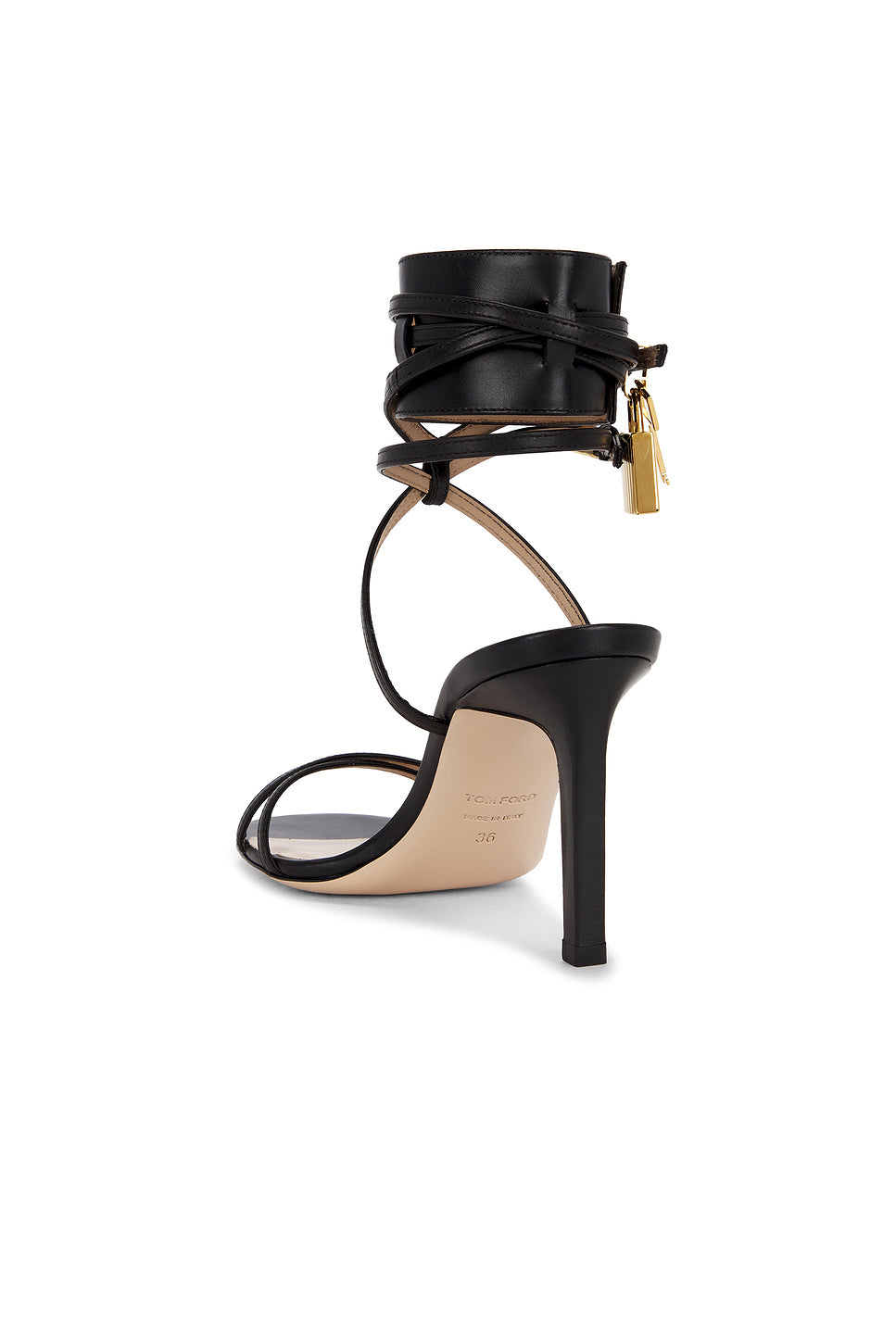 Soft Calf Ankle Wrap Sandal